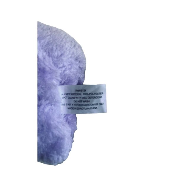 Plush‎ Bunny Purple Bunny Sequin Accents Plush Stuffed Toy 100% Polyester - Picture 4 of 5